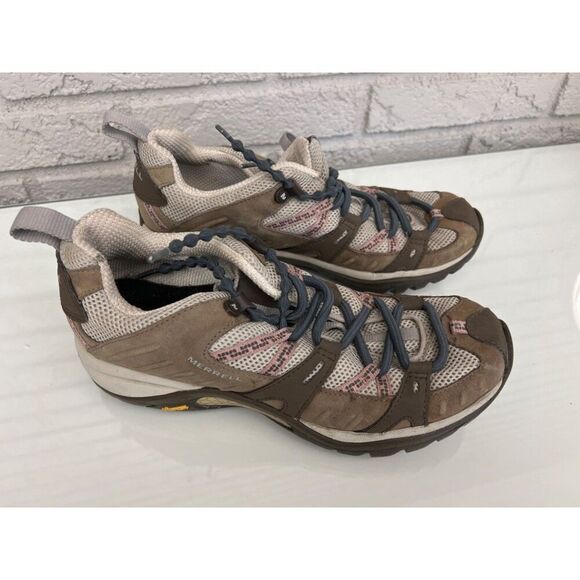 Merrell Women Siren Elephant/ Pink Hiking Shoes Size 8 - Picture 2 of 7